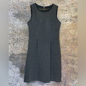 J. Crew vintage midi office dress - pleated structured dress - suit material - 8